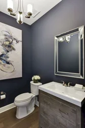 Bath design with painted walls photo