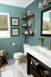 Bath Design With Painted Walls Photo