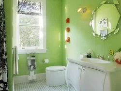 Дызайн ванны з пафарбаванымі сценамі фота
