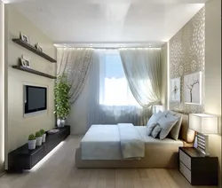 Bedroom design for 2 room apartments photo