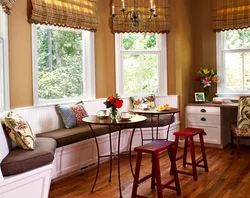 Photo of kitchen design window sofa