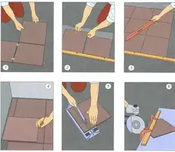 How to lay tiles on the kitchen floor photo
