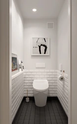 Gray design of a toilet in an apartment