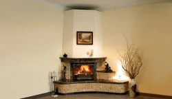 Fireplaces In An Apartment Made Of Plasterboard Photo