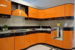Corner kitchen made of plastic design