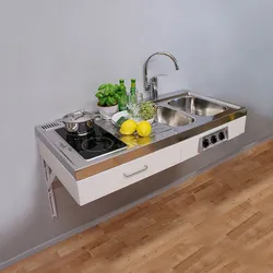 Mətbəx Dizaynı Soba Lavabo