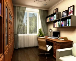 Interior Of A Small Office In An Apartment