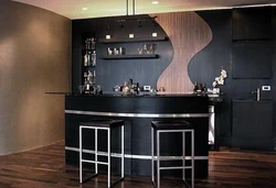 Bar In The Living Room In A Modern Style Photo