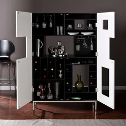 Bar in the living room in a modern style photo