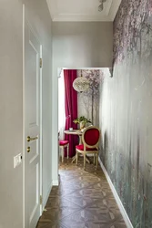 Corridor and kitchen in Khrushchev design photo