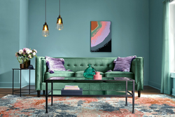 Fashionable colors in living room design