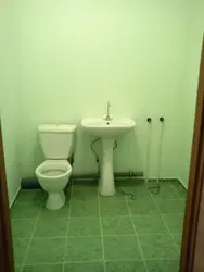Bathroom in a new building photo