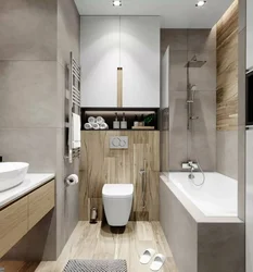Inexpensive bathroom design combined