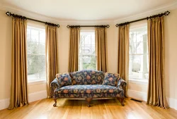 Beautiful curtain rods for the living room photo