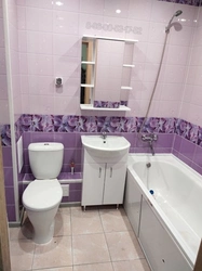 Budget renovation in the bathroom photo combined with a toilet
