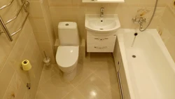 Бюджетный ремонт в ванной фото совмещенный с туалетом