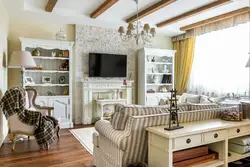 Living room in Provence style real photos