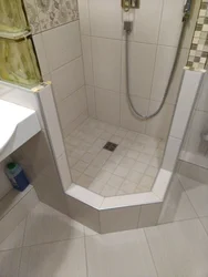 Bathroom with shower tray in Khrushchev design photo
