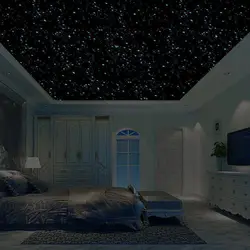 Bedroom with sky ceiling photo