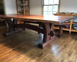 Фото столов из дерева для гостиной