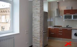 Wall Between The Room And The Kitchen In Khrushchev Photo