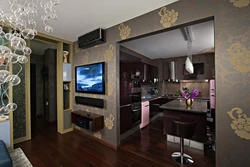 Design living room kitchen doorway