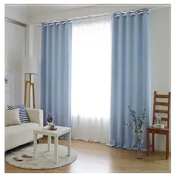 Gray blue curtains for the bedroom photo