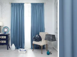 Gray Blue Curtains For The Bedroom Photo