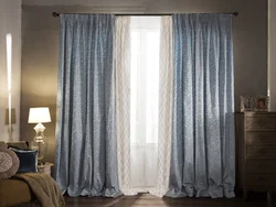 Gray Blue Curtains For The Bedroom Photo