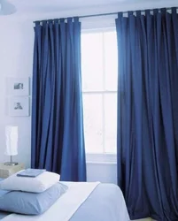Gray Blue Curtains For The Bedroom Photo