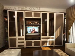Стенки для гостиной во всю стену с телевизором фото