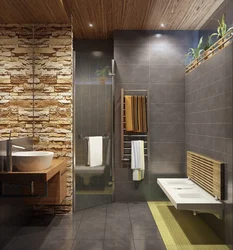 Wood Panel Bath Design