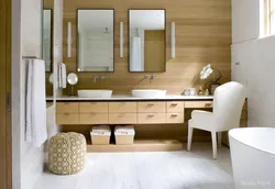 Wood panel bath design