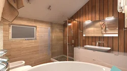 Wood Panel Bath Design
