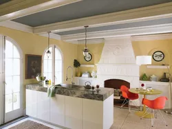 Photo of ceiling in kitchen paint photo