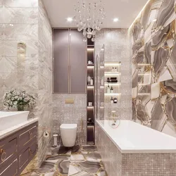 Дизайн ванны с плиткой только над ванной