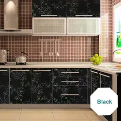 How to cover a kitchen with self-adhesive photo
