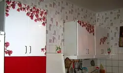 How to cover a kitchen with self-adhesive photo