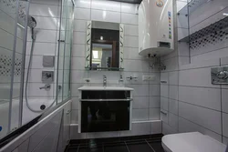 Photo Of A Small Bathroom With A Water Heater