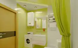 Photo Of A Small Bathroom With A Water Heater