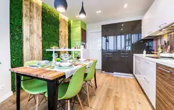 Branches in the kitchen interior