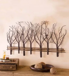 Branches in the kitchen interior