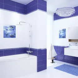 Bathroom design if the floor is blue