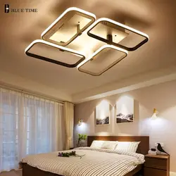 Overhead lamps in the bedroom interior