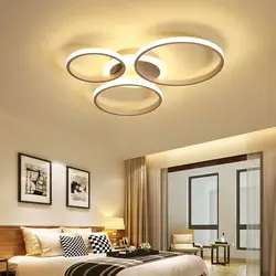 Overhead Lamps In The Bedroom Interior