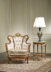 Armchairs In The Living Room In A Classic Style Photo