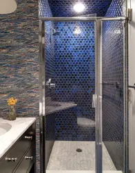 Дизайн ванной кабинки из плитки