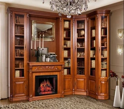 Living room interior solid wood furniture