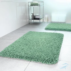 Green bath mats photo