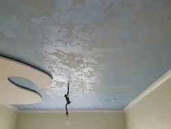 Decorative plaster for kitchen ceiling photo